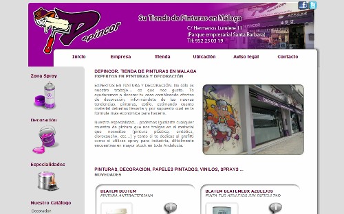 tienda de pinturas en Mlaga